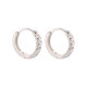 S925 Silver Needle Full Diamond Ear Buckle Exquisite Advanced Sense Ear Ring Niche Elegant Light Luxury Twist Ear Buckle Zircon Earrings