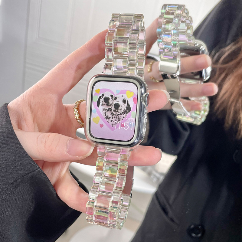 for apple watch with iwatch456789se resin ultra anti-drop s8s9 transparent for apple watch with iwatch456789se resin ultra anti-drop s8s9 transparent