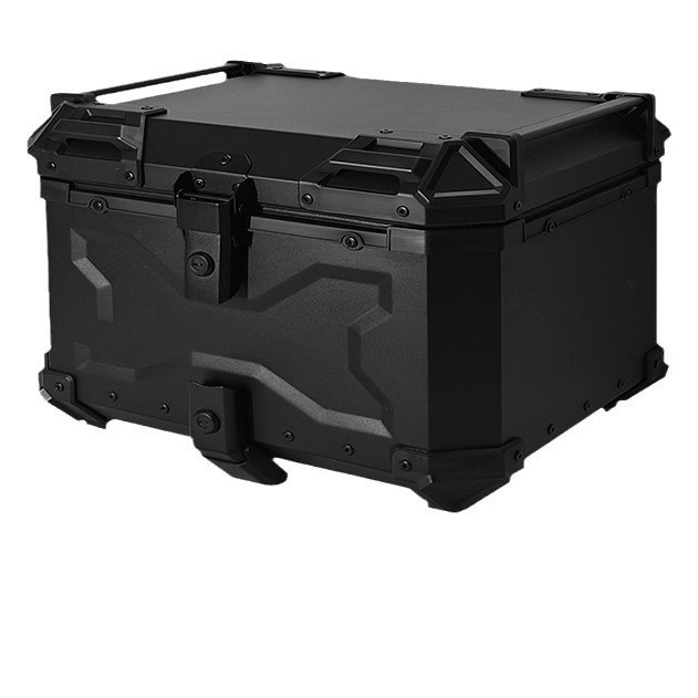 Fabricante suministro directo de cajas de aluminio, cajas de almacenamiento del maletero de la motocicleta, cajas de almacenamiento impermeables de desmontaje rápido 45L / 55L / 65