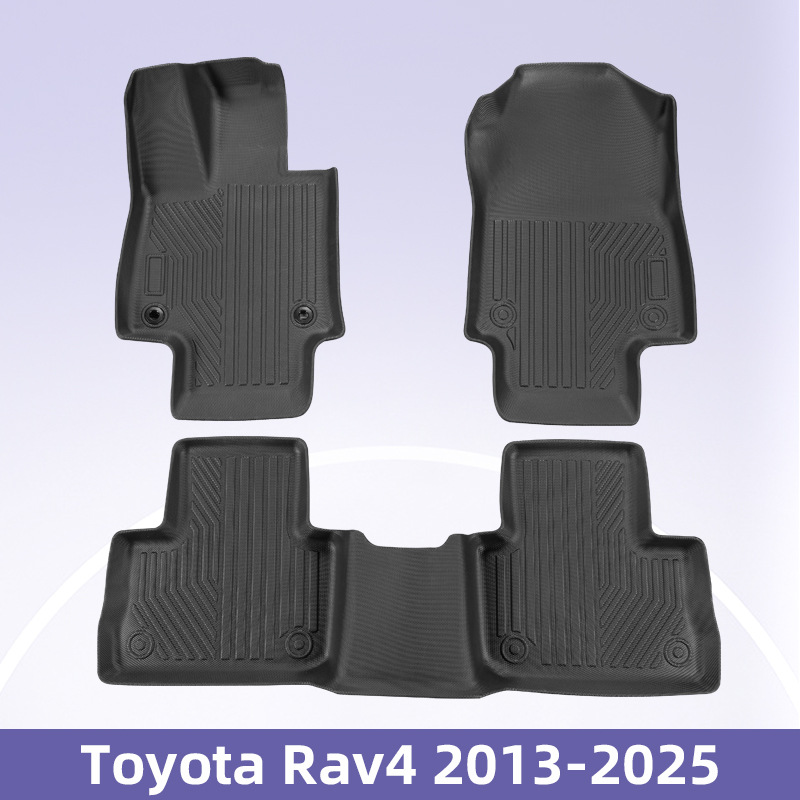 Aplicable a TOYOTA RAV4 2013 - 2025 3D todo el tiempo TPE cojín de pie cojín de colateral