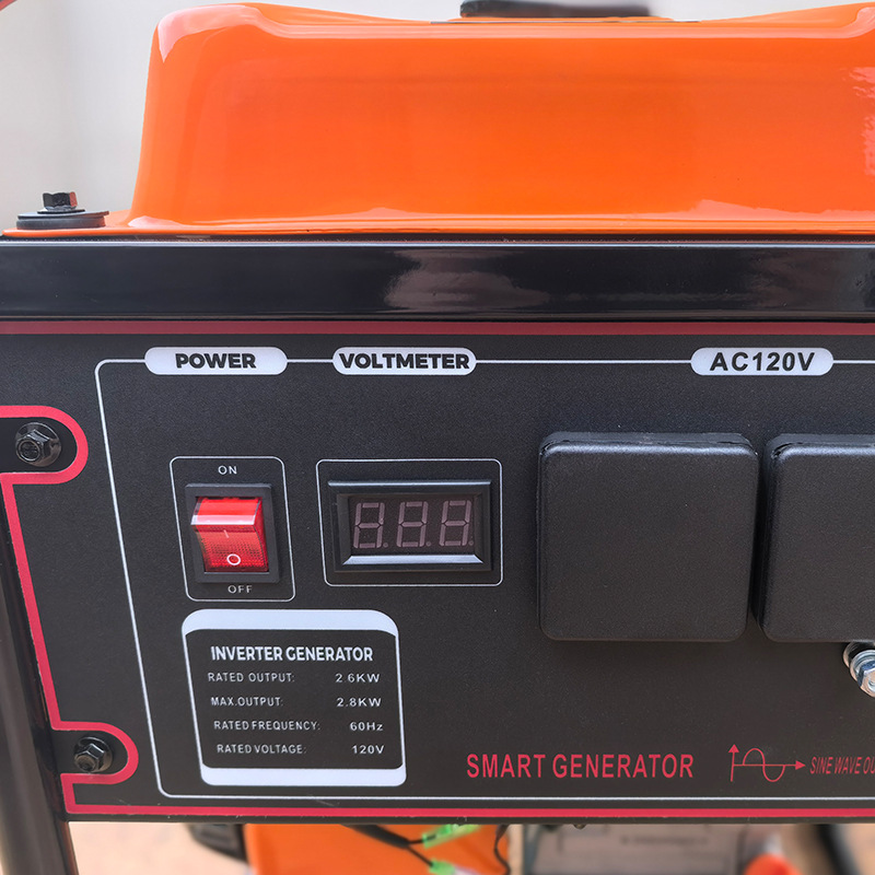 2kW 110V single-phase portable gasoline generator set for camping, RV, outdoor, home use, small outdoor