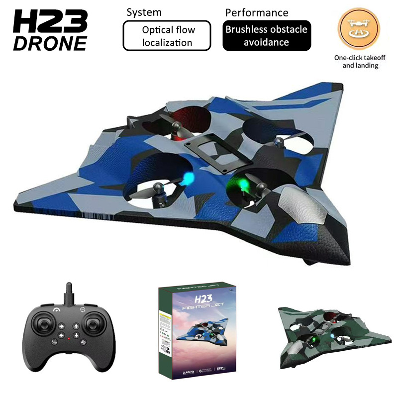 2025 Cross-Border New Remote Control Aircraft Fall-Resistant Toy Hovering Quadcopter Light Stunt Foam Drone