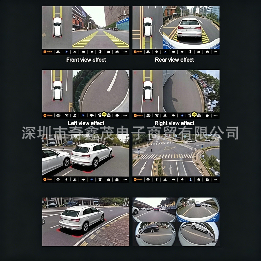 Wholesale 360-degree panoramic camera blind spot monitoring system, AHD high-definition night vision car camera, all-in-one car imaging system