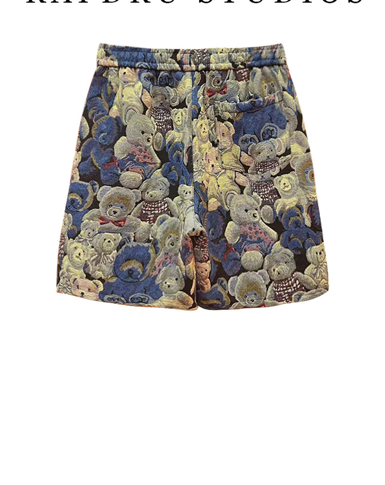 Men's Clothing Men's Summer Thin Printed Bear Loose Beach Shorts Casual Five-Point Pants Fashion Versatile For Formal & Casual_viptrois.com