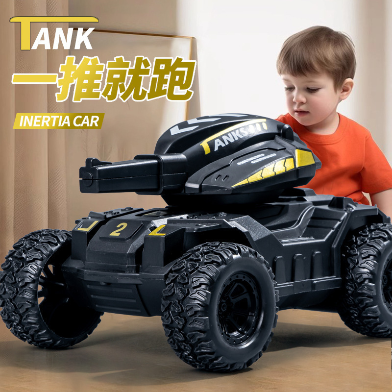 New Children's Toys Off-Road Vehicle Two-Way Inertia Driving Boy Gift Simulation Tank Car Model Wholesale Stall