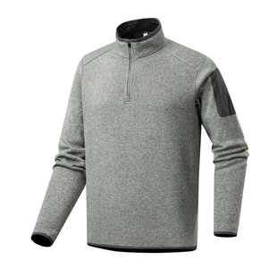 Bird-Style Autumn and Winter Stereo Tailoring Soft and Breathable Stand-Up Collar Half-Zip Warm Fleece Jacket for Men and Women Couples