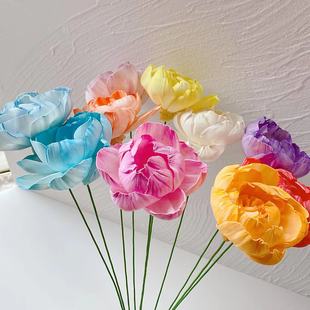 [Spot wholesale] no fire aromatherapy dried flowers expanded through grass flower dyeing peony home fresh ornaments