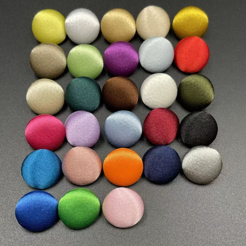 Cloth-Covered Buttons, Satin Cloth-Covered Buttons, Chiffon Shirt Buttons, Cheongsam Buttons, Dress Buttons, Knitted Cardigan Dress Round Buttons