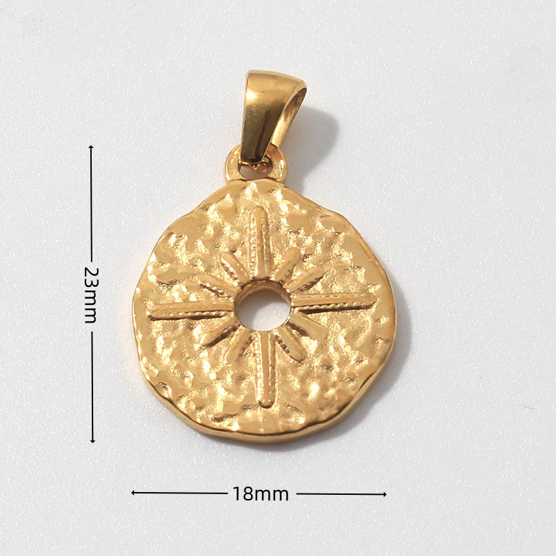 600g Weight Pendant Jewelry Making Type 18K Gold Plated Plating Material No Chain Chain Material 1 Piece Quantity Daily Occasion 304 Stainless Steel Material Sun, Devil's Eye, Moon Pattern All Seasons Season Women's Gender Polished Finish Plating Design Vintage Style Style 1 Piece 304 Stainless Steel 18K Gold Plated Sun Devil's Eye Moon Polished Pendant 3