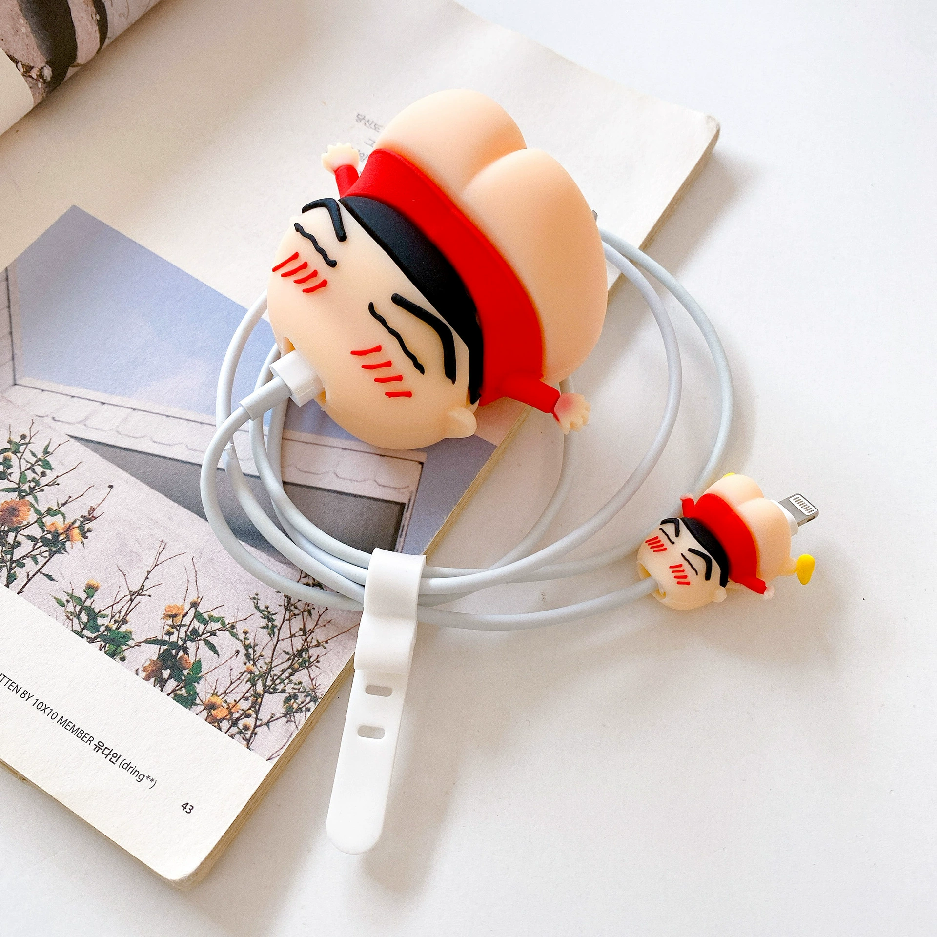 Apple, cartoon charger, protective case, 20W