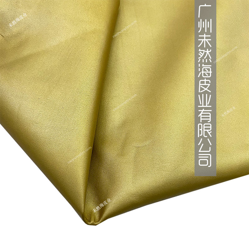 金色古铜珠光进口牛里皮鞋里皮