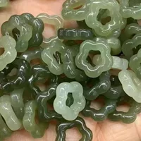 Натуральные материалы Цинхай Hutian Jade Star Резные аксессуары Полые пятиконечные звезды браслет diy аксессуары деликатные и скользкие