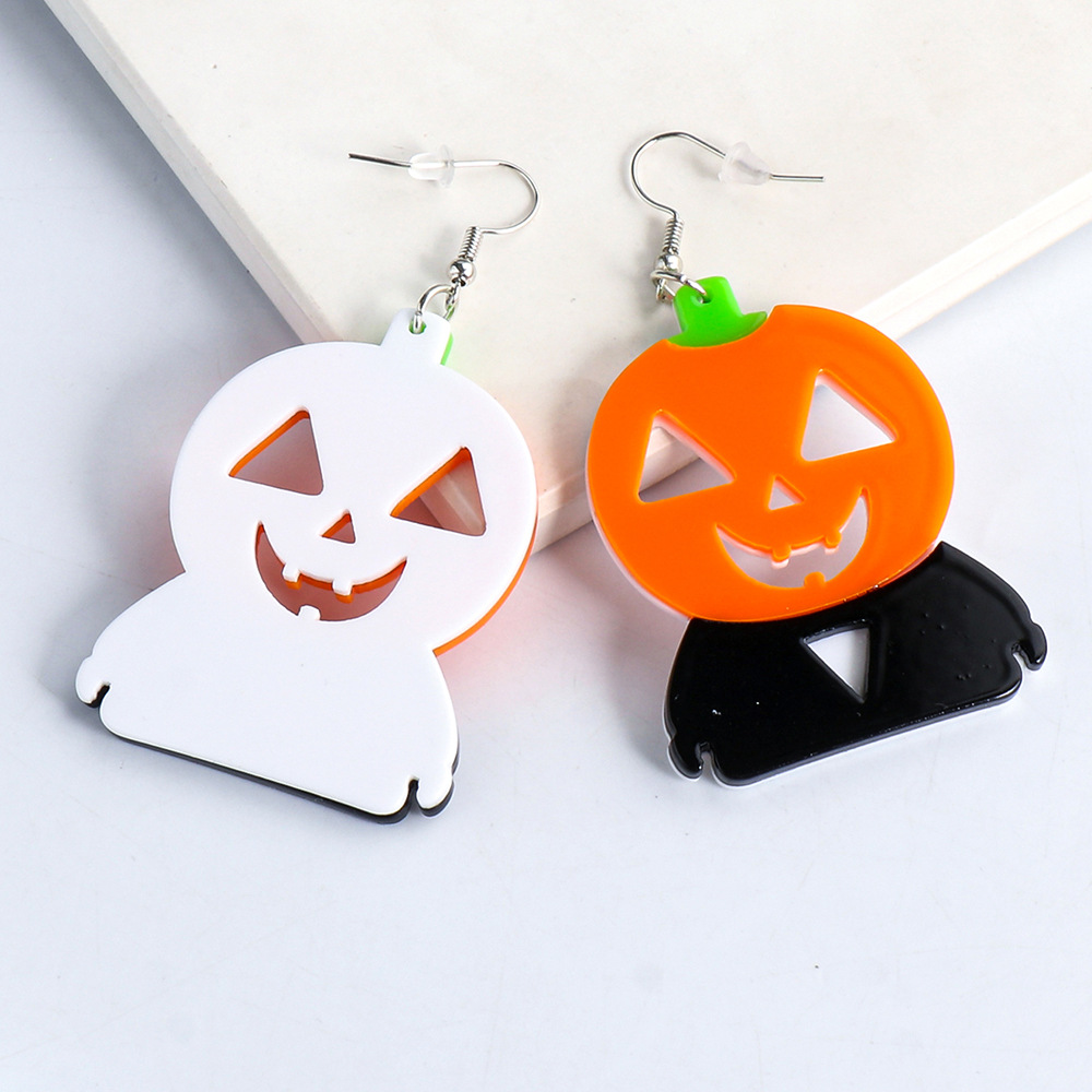 Halloween Geometric Resin Earrings Wholesale Jewelry Nihaojewelry display picture 53