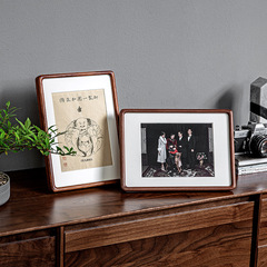 Make wholesale photo printing into picture frames and display tables, solid wood Chinese painting frames, black walnut square picture frames for hanging on the wall, model 3050