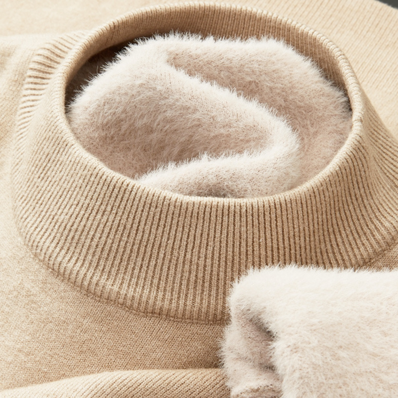 【Add Velvers】 456 Half of the sweater-camel color