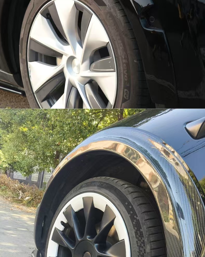 Suitable for Tesla Model wheel eyebrow wide body wheel eyebrow fender model tire protection eyebrow decoration accessories