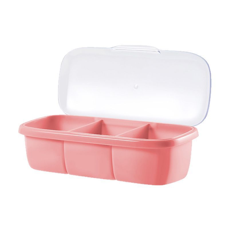 調味料箱セット多格一体キッチン用品塩缶家庭用調味料缶多格蓋付き調味料箱|undefined