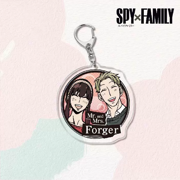 Акриловый брелок для ключей (SPY×FAMILY) — двусторонняя миниатюрная подвеска, полупрозрачная двусторонняя печать