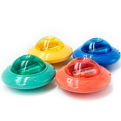 Factory direct supply creative double-hole flying saucer pencil sharpener pencil sharpener spaceship pencil sharpener primary school students stationery prizes