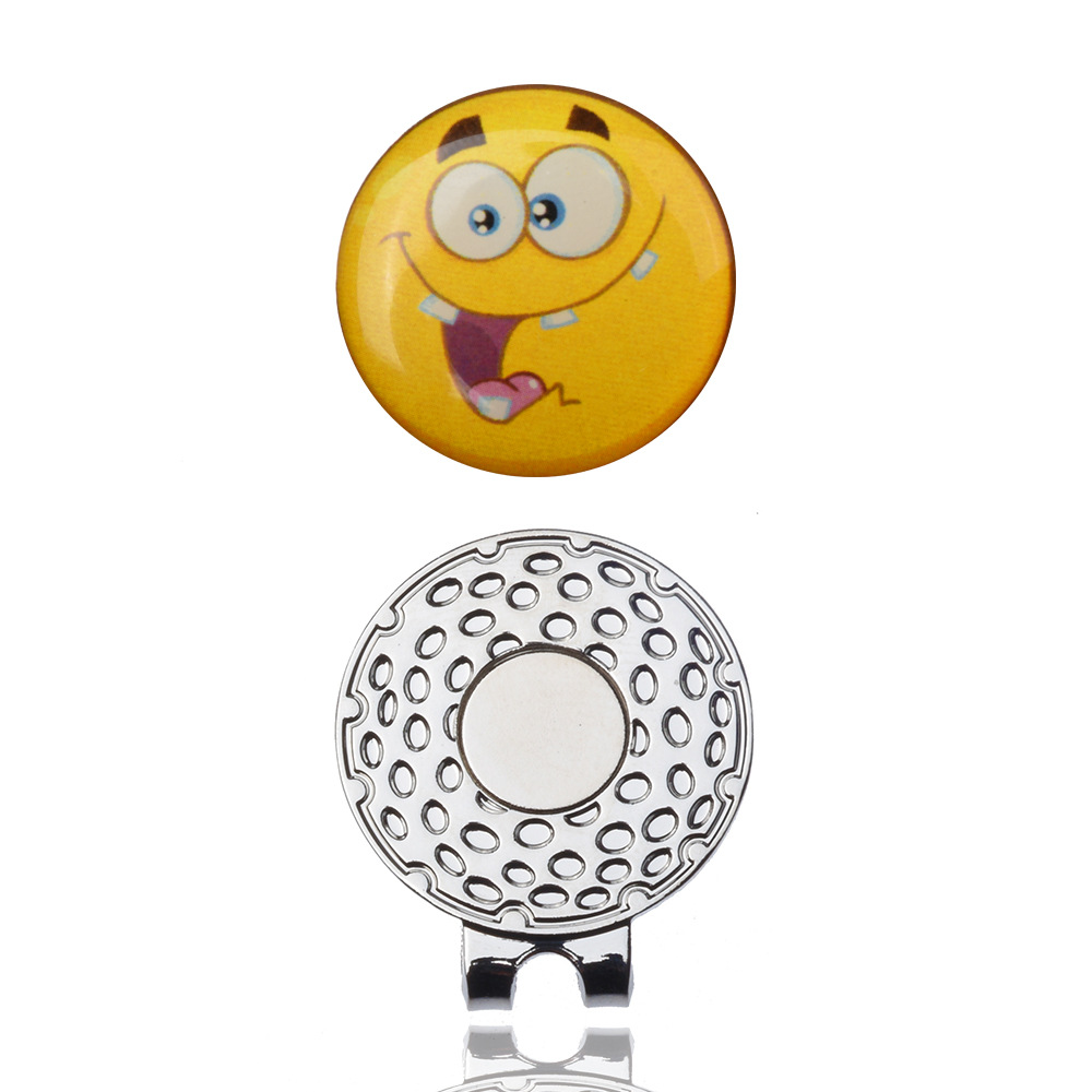 Golf magnético clip de metal imán clip logotipo marca Marca Diseño y producción