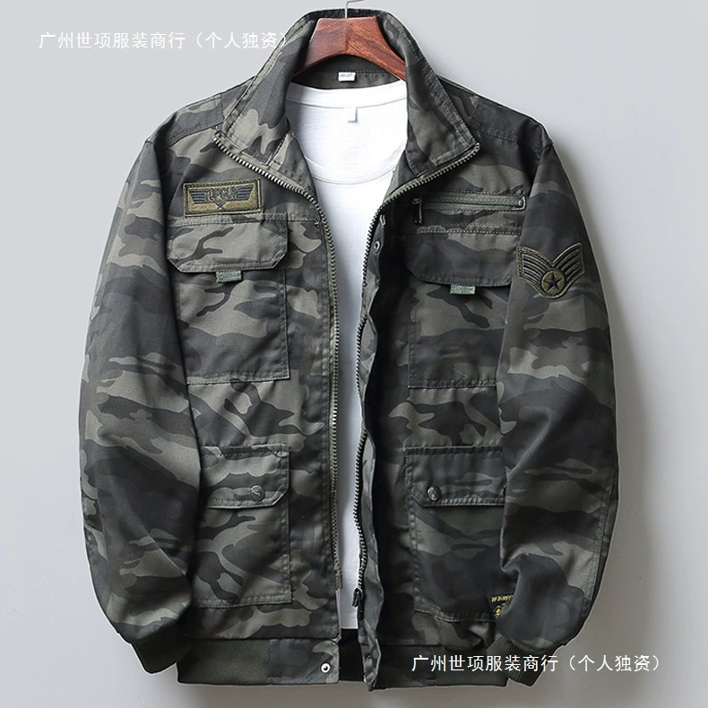 Камуфляжная одежда Рабочая одежда мужская одиночная рубашка мужская стройка