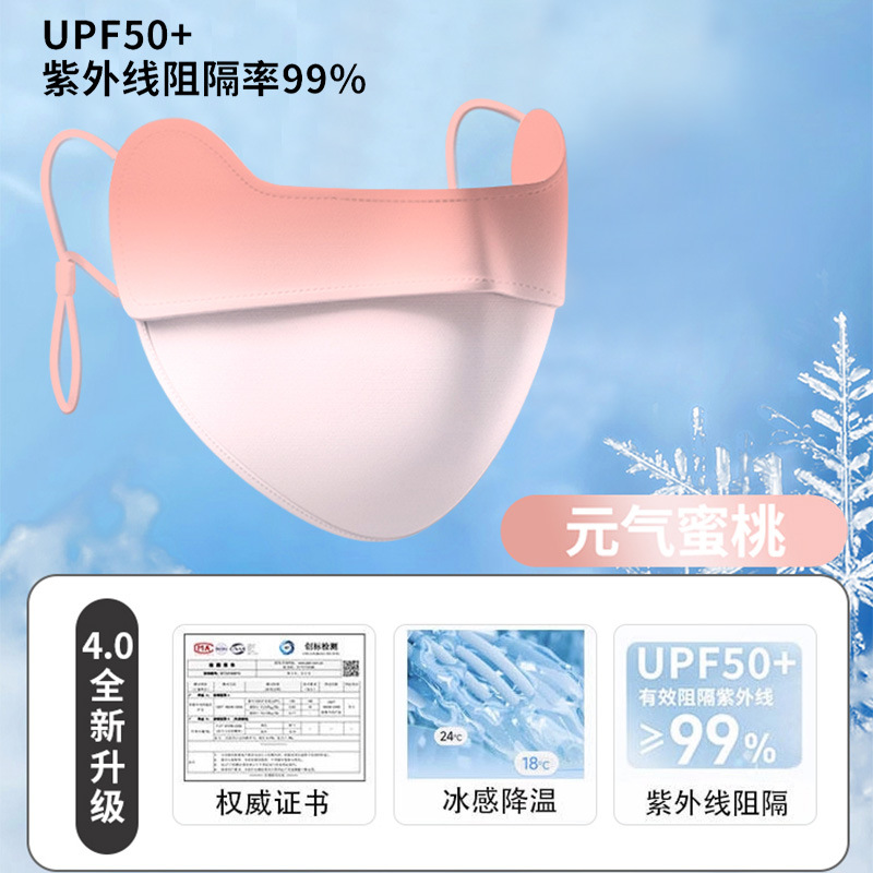 Máscara solar máscara solar de cara completa máscara solar anti-ultravioleta máscara solar ventilada para mujeres máscara solar al aire libre