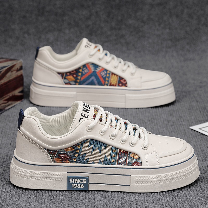 Zapatos de hombre de primavera y verano 25 nuevas tendencias simples y de moda, zapatillas de deporte casuales de todo fósforo de cuatro estaciones, zapatillas de deporte cómodas sin cordones