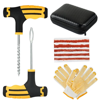 All-Purpose Tire Repair Tool Kit Suitable for Various Vacuum Tires, Special Tool Kit, Quick Emergency Tool Box (Repair kit) - 4-pieces-of-tire-repair-tools