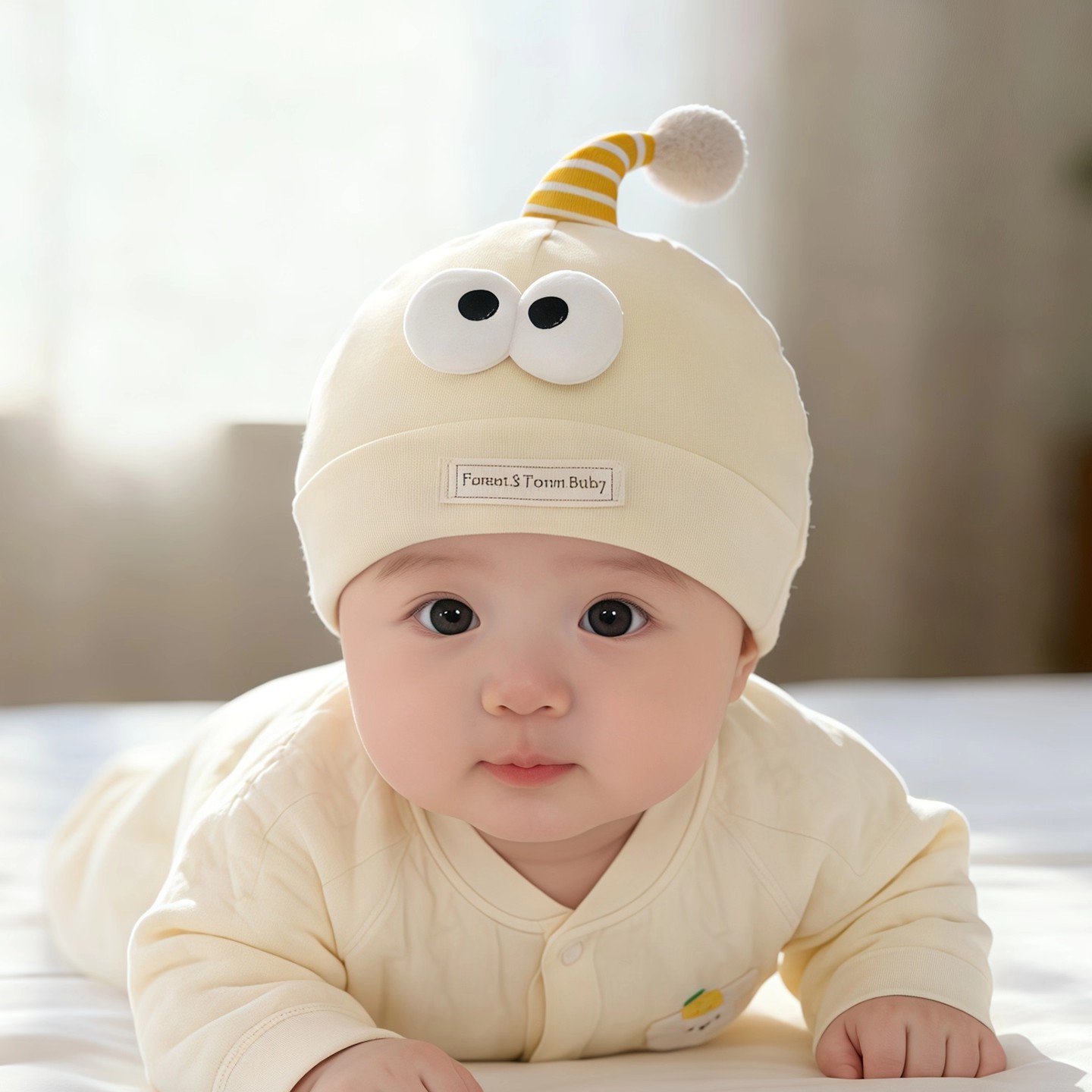 Thin children's windproof cotton hat for new born for men and women…