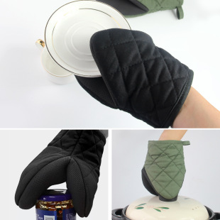 Cross-border Non-slip Silicone Heat Insulation Duckbill Glove Clip Kitchen Special Microwave Anti-scalding Thickened Baking Rubber Gloves