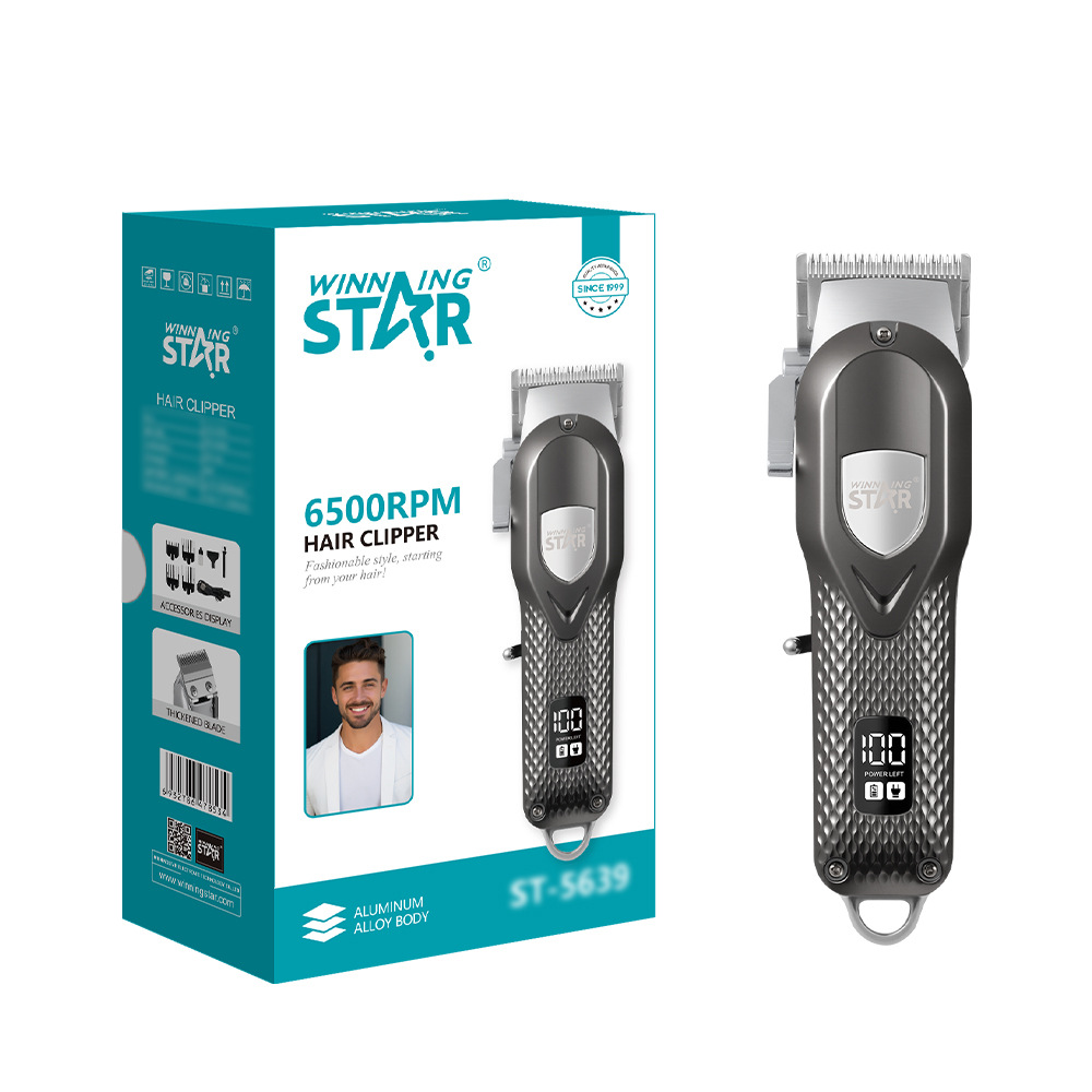 Estrella ganadora transfronteriza nuevo eléctrico Barber afeitado USB interfaz hogar portátil Barber tijeras traje