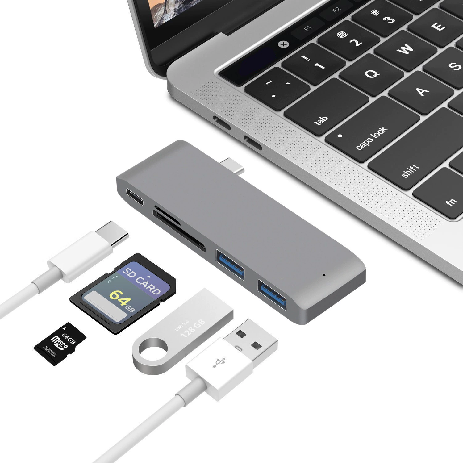Док-станция расширения «пять в одном» Type-C на USB3.0hub PD SDTF кард-ридер MacBook конвертер для ноутбука