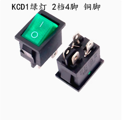 船型KCD1-101の赤い2足の銅の足の反り板の浄水器の電子は部品の電源のボタンの形のスイッチを量ります。|undefined