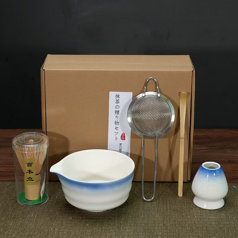 Japonés Matcha tazón Matcha túnica canción té herramientas de pedido taza de té de cerámica taza de té mezclador Matcha cepillo taza de té
