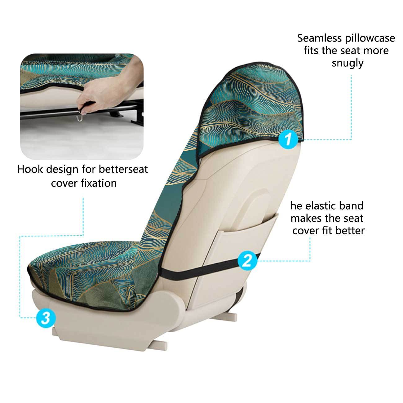 Car seat towel cover front seat protector suitable for gym and exercise, universal for all seasons, car use 132