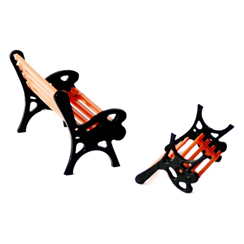 Parque de colores silla modelo mini ocio Banco edificio arena bandeja micro paisaje molde al aire libre hecho a mano material de paisajismo