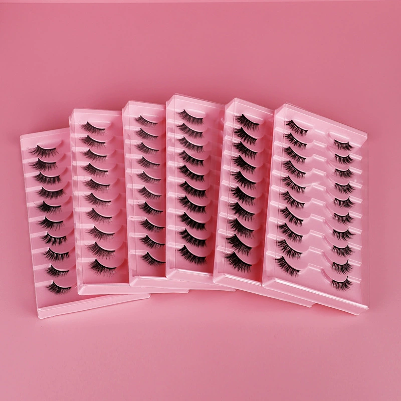 Фальшивые ресницы 3D Cat-Eye, европейский стиль, 10 пар многоразовые