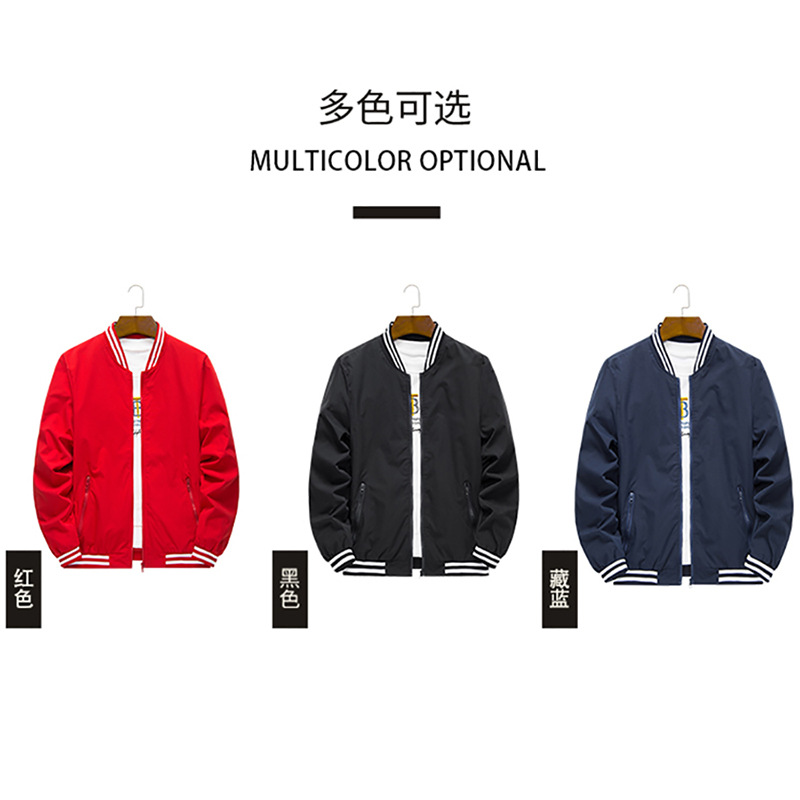 Custom Logo Printed Waterproof Windbreaker A-Line Flight Jacket Baseball Shirt Workwear Outerwear Embroidered