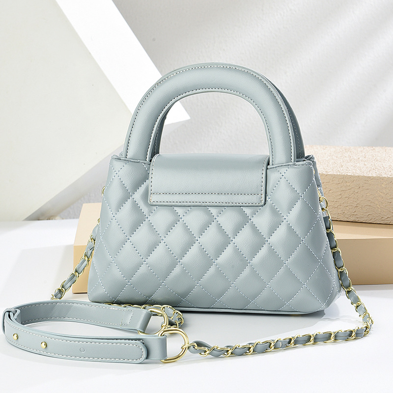 Bolso exquisito 2025, bolsos de mujer, bolsos de cadena de diamante, bolsos de moda de hombro, bolsos transfronterizos