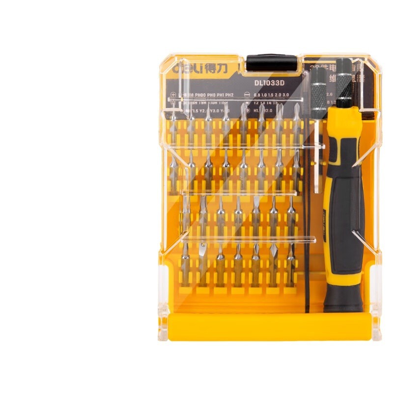 Deli (deli) conjunto multifuncional de destornilladores de reparación pequeños para el hogar destornillador herramienta de instalación de portátiles