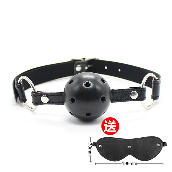 Black mouthball+erotic eye mask