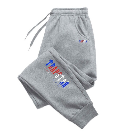  New Men's Casual Thick Padded Solid Color Large Size Running Fitness Trousers on AliExpress