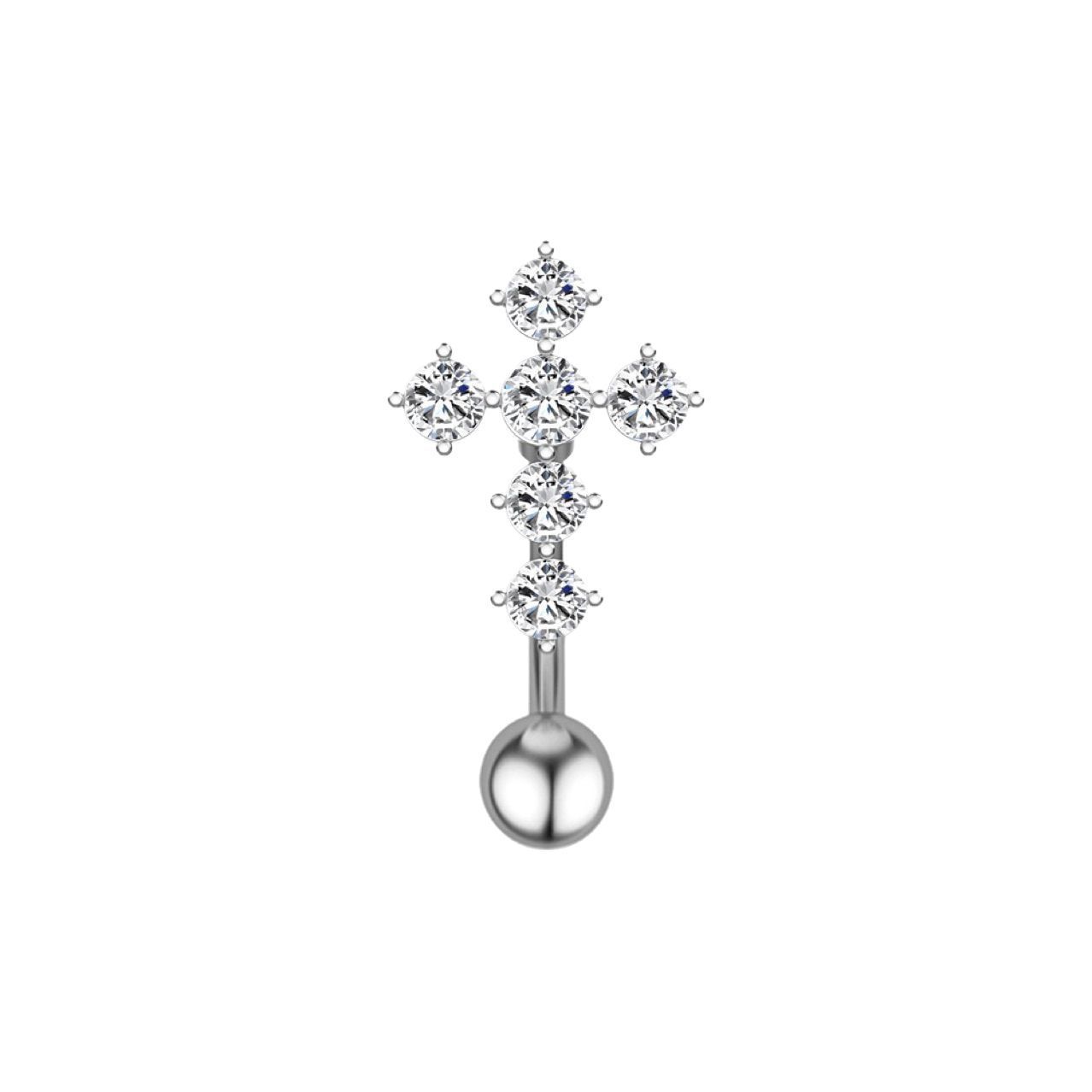 16G labret stud size and finish detail