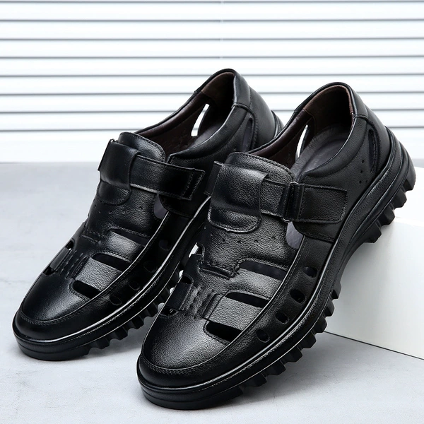 Black, leather, cowhide