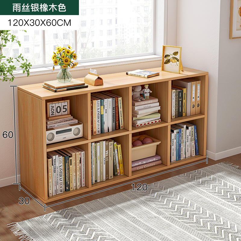 Estantería Estante de piso Estante de piso Estante de libro corto Dormitorio Combinación libre Gabinete de rejilla Ventana salediza Gabinete de almacenamiento de balcón Armario de almacenamiento