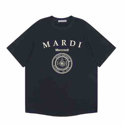 韓国マルディトレンディな半袖フラワープリントゴールドハイシルバー夏ラウンドネック純綿ルーズTシャツトップトレンディ|undefined