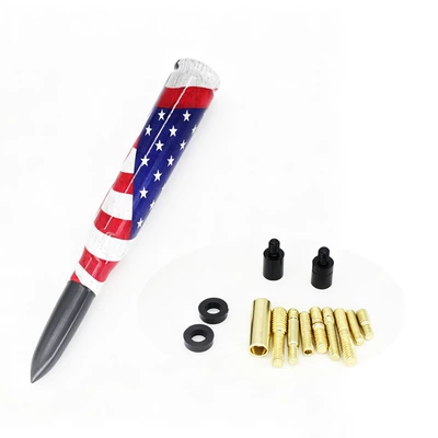 vehicle antenna, Universal car modification - black-colorful-national-flag-design