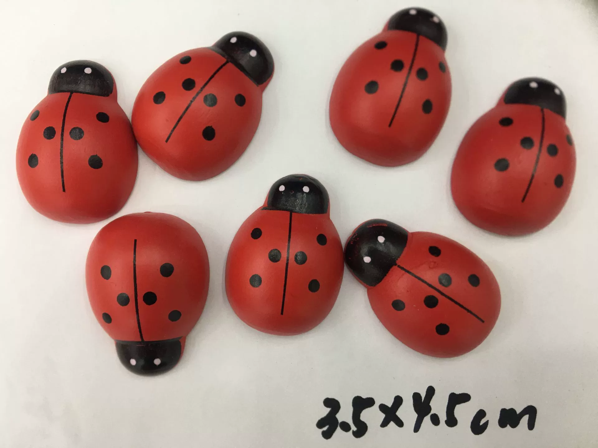 3,5*4,5 деревянные самоклеящиеся аксессуары Рождество семь звезд Божья коровка микро пейзаж сочные украшения креативное украшение для дома