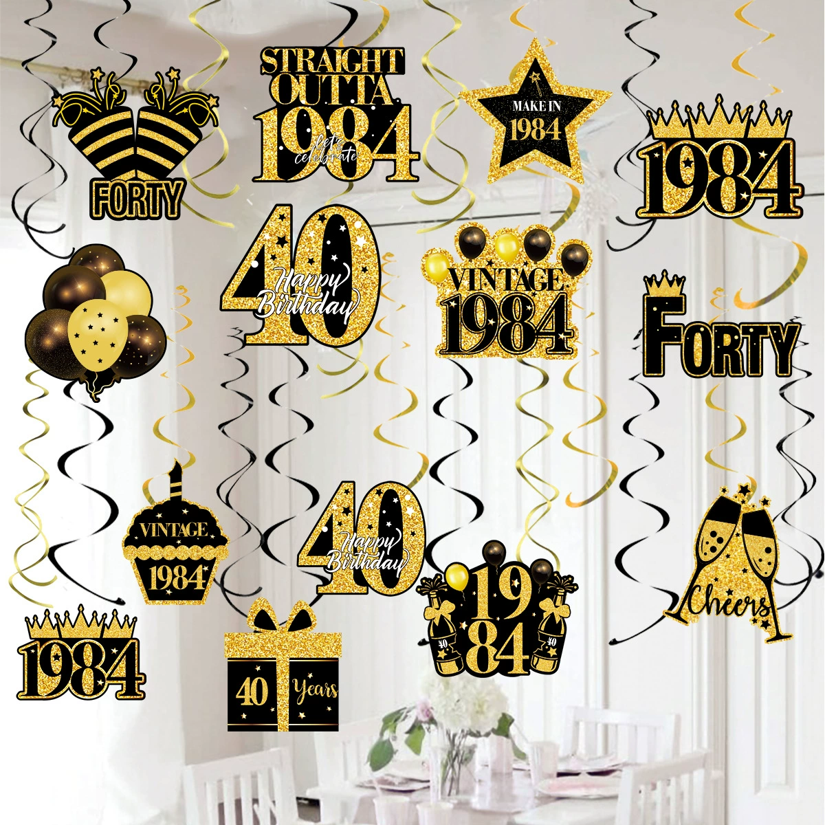 Трансграничная тема для вечеринок 40-летняя вечеринка по случаю дня рождения