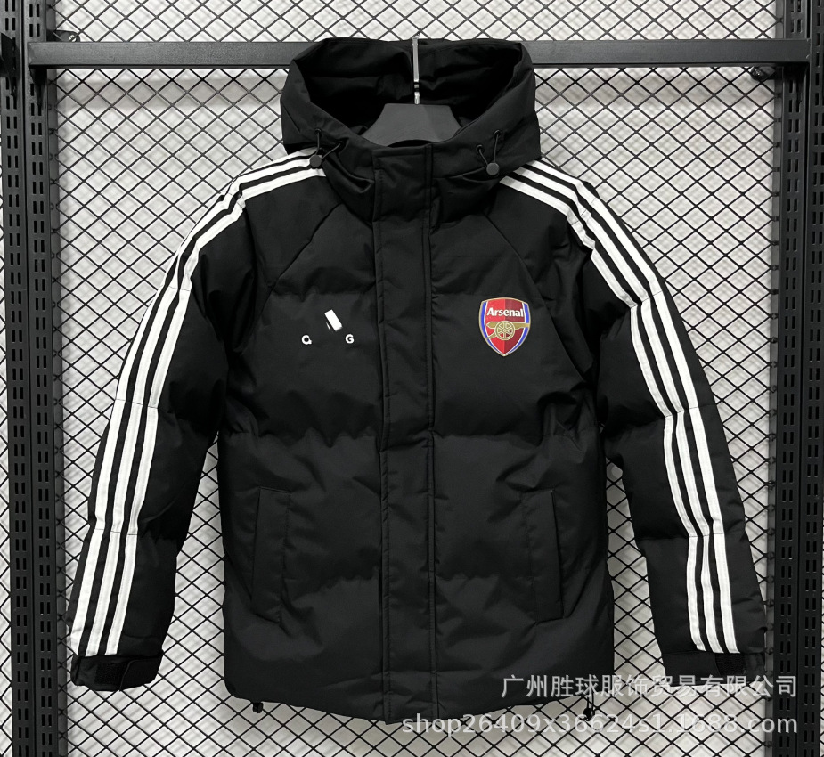 Invierno NK bordado chaqueta fluorescente de béisbol de algodón París grueso chaqueta de algodón con capuchón de fútbol abrigo cálido image 56